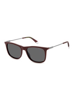 Buy Men's UV Protection Rectangular Sunglasses - Pld 4145/S/X Burgundy 55 - Lens Size: 55 Mm in UAE