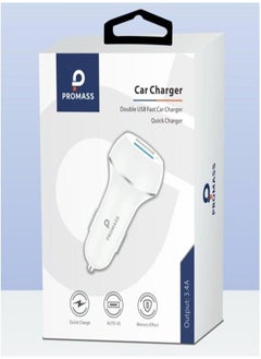 Buy Double USB Fast Quick Charger White in Saudi Arabia