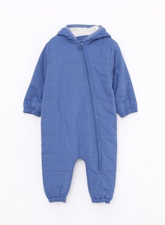 Buy Hooded Long Sleeve Basic Baby Boy Jumpsuit in Saudi Arabia