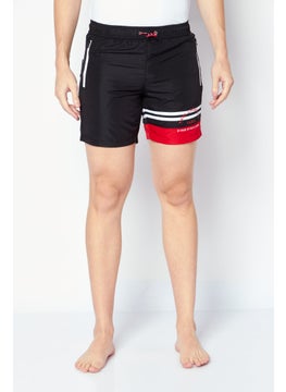 Buy Men Brand Logo Board Shorts, Black Combo in UAE