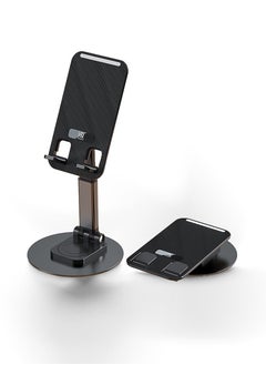 اشتري IQ TOUCH Flexiview H5 Desktop Phone & Tablet Folding Stand With Rotation Base, Black في الامارات