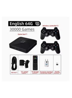 Buy Video Game Console 2.4G Double Wireless Controller Game Stick 4K 30000 games 64GB Retro games in Saudi Arabia