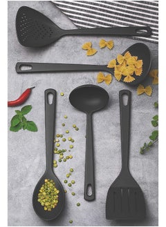 اشتري Tramontina Easy 5-Pieces Black Nylon Utensil Set في السعودية