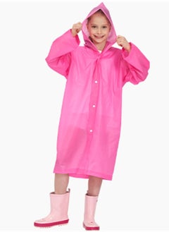 اشتري Thicker Reusable Raincoat Rain Poncho Jacket Slicker for Children Boy Girl Kids في السعودية