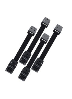 Buy Antitip Furniture Straps Adjustable Tv Safety Straps Wall Anchor For Earthquake Resistant Heavy Duty Mounting Straps For Baby Proofing & Child Safety 4 Pack (Black) in Saudi Arabia