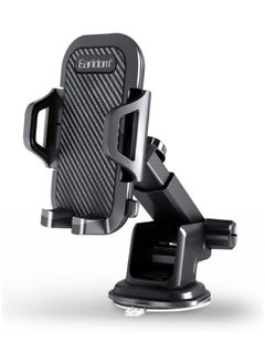 اشتري Universal Car Phone Mount Car Dashboard Windshield Air Vent Long Arm Strong Suction Cell Phone Car Mount Fit في الامارات
