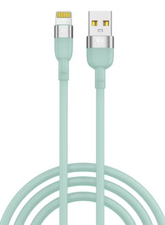 Buy Lightning Cable 1m, iPhone Charging Cable 2.4A, Data Transfer, Silicone Braided in UAE