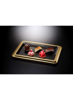 اشتري Acrylic Tray with Golden border 680 x 500 x 40,3.3mm في الامارات