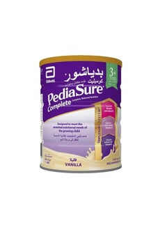 Buy PediaShorComplete infant formula, suitable for children from 3 years to 10 years, with vanilla flavor, 400 gm in Saudi Arabia