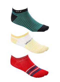 Buy White Rabbit Slip Bi-Tone Patterned Ankle Socks in Egypt