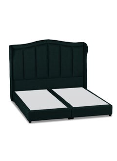 Buy Remo | Velvet Bed Frame - Dark Green in Saudi Arabia