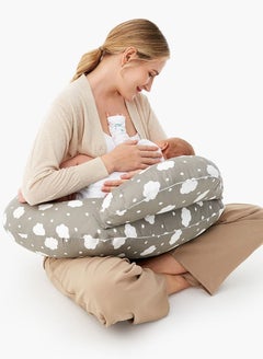 اشتري Momcozy Nursing Pillow for Breastfeeding, Original Plus Size Breastfeeding Pillows for More Support for Mom and Baby, with Adjustable Waist Strap and Removable Cotton Cover, Grey في السعودية