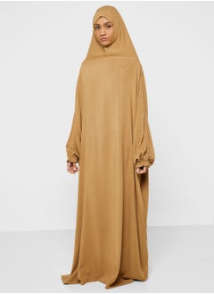 Buy Hooded Knitted Prayer Abaya in UAE