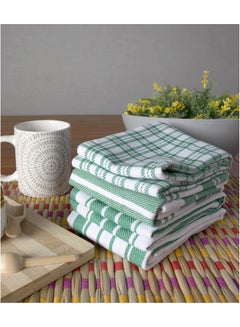 Buy 4-Piece Multi Purpose Fabric Highly Absorbent Quick Dry Kitchen For Every Day Cleaning Towel Set 40x60 cm in UAE