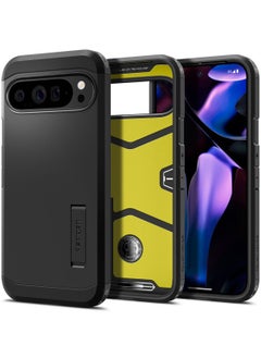 Buy Tough Armor Google Pixel 9 Pro XL Case Cover with Extreme Impact Foam - Black in UAE