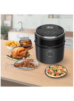 Buy Digital 10-in-1 Multifunction Air Fryer With 7L Capacity With Rapid Hot Air Circulation For Frying, Grilling, Broiling, Roasting, and Baking in UAE