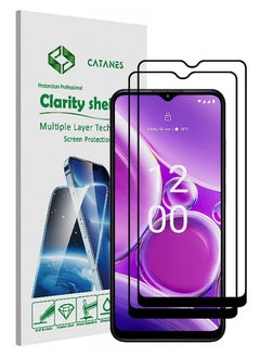 Buy 2 Pack For Nokia G42 Screen Protector 9H Hardness Scratch Resistance Screen Protector Touch Sensitive Case Friendly Tempered Glass Film in UAE