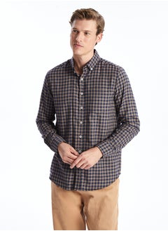 اشتري Regular Fit Long Sleeve Plaid Men's Shirt في مصر