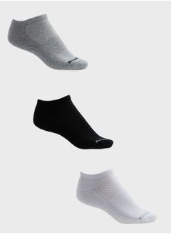 Buy 3 Pack Terry No Show Socks in UAE