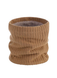 اشتري New Couple Fleece Neck Warmer Unisex Thick Knit ScarfKhakis Khakis في الامارات