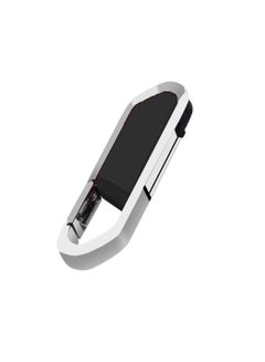اشتري USB Flash Drive, Portable Metal Thumb Drive with Keychain, USB 2.0 Flash Drive Memory Stick, Convenient and Fast Pen Thumb U Disk for External Data Storage, (1pc 16GB Black) في الامارات