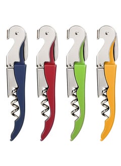 Buy 4 Packs Professional Waiter Corkscrew Wine Openers Set,Upgraded With Heavy Duty Stainless Steel Hinges Wine Key for Restaurant Waiters, Sommelier, Bartenders in UAE