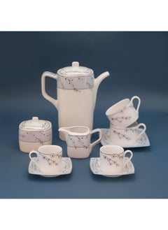 Buy Porcelain Bloom T.Shape Tea & Coffee Set 29 pcs in Egypt