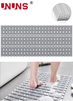 اشتري Bathtub Shower Mat,Anti Slip Shower Mat With Suction Cups And Drain Holes,Rectangular Bathtub Mat For Bathroom,15.7x35.4inch في الامارات