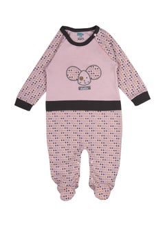 Buy BabiesBasic 100% cotton Printed Long Sleeves Jumpsuit/Romper/Sleepsuit with feet covering for babies in UAE