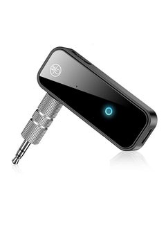 Buy Bluetooth 5.0 Receiver for Car Noise Cancelling Bluetooth AUX Adapter 3.5mm Jack 2 In 1 Wireless Transmitter Suitable for Speakers Headphones Home Music Streaming Stereo PC in Saudi Arabia