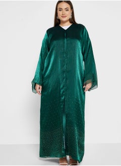 Buy Embellished Detail Abaya With Sheila in UAE