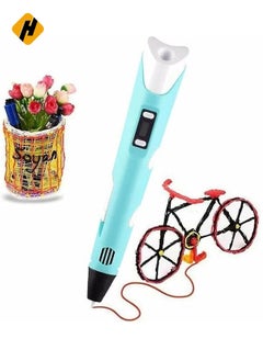 Buy Intelligent 3d Pen With Led Display, 3d Printing Pen With Usb Charging,10 Colors Pla Filament Refills, Compatible Pla Abs,Perfect Arts Crafts Gift in Saudi Arabia