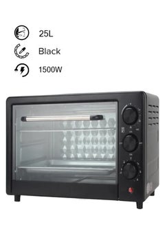 Buy Electric Oven With Rotisserie Grill Function And Power Indicator Light 90 Mins Timer 25L 1500W CYTO-1025 Black in UAE