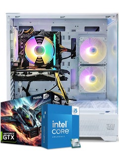 Buy Gaming PC, Intel Core i5-12400F, GTX 1650, 16GB RAM, 1TB SSD,Air Cooler 120 mm, 650W PSU, Window 11 Pro, White Case in UAE