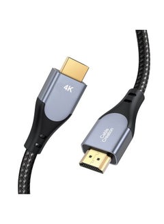 Buy Hdmi Cable 4K@60Hz Hdmi 4K Cable High Speed 18Gbps 4K Hdr 3D 2160P 1080P Ethernet Support Compatible With A Uhd Tv Ps5 Ps4 Xbox Blu Ray Pc Laptop Projector Grey 3.3Ft in Saudi Arabia