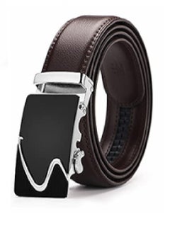 Buy An elegant men's belt made of 100% genuine leather, durable and of high quality, with a buckle made of high-quality metal that is resistant to rust and cracks and does not change color. in Egypt