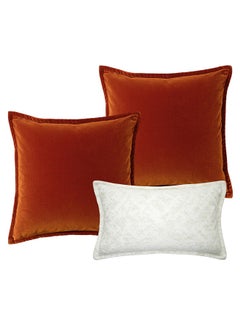 Buy Cushion Set (With Filler) Jayme Bundle Pillow Knot Home Cover Case with Fillers for Modern Sofa Contemporary Living Room Bedroom and Office Soft Filling Washable in UAE