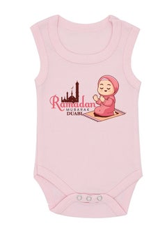 Buy My First Ramadan Dubai Printed Outfit - Romper for Newborn Babies - Sleeve Less Cotton Baby Romper for Baby Girls - Celebrate Baby's First Ramadan in Style in UAE