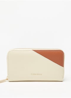 Buy Two Tone Zip Around Wallet By Shoexpress in UAE