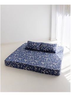 Buy Leaves flat bedsheet + 2 pillow cases 240x260  100% cotton 200tc in Egypt