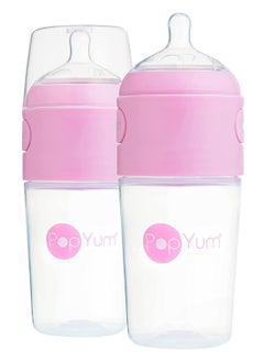 Buy Anti-Colic Formula Making, Mixing, Dispenser Baby Feeding Bottles, 2-Pack With 1 Nipples- 5 oz Pink in Saudi Arabia