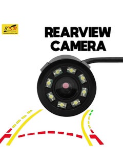 Buy HD Night Vision Rearview Camera 8 LED Wide Angle Waterproof Reverse Parking Camera in Saudi Arabia