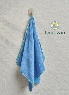 Buy Face Towel Size 75*40*1.5cm Blue in Saudi Arabia