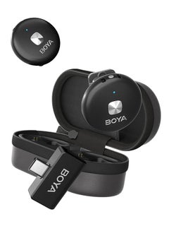 Buy BOYA Omic-U Wireless Lavalier Microphone for USB-C Android Smartphone, iPhone15 Series Magnetic Back Clip,15H Battery Life with Charging Case Plug Play Mini Lapel Mics for Video Recording Interview in Saudi Arabia
