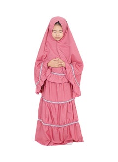 Buy Ruffle Prayer Set For Children Pink Color in Egypt