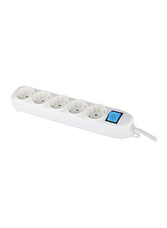 Buy Pluguard Power Strip 5 Outlets With Switch - 3500W - 16A - 250V in Egypt