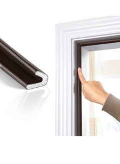 اشتري Weather Stripping Door Seal Strip, Self-Adhesive V Shape PU Foam Weather Strip for Door/Windows, 19.7 Feet Long Door Frame Seal Door Insulation Anti Collision Soundproof في السعودية