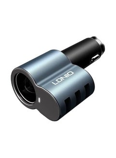 Buy LDNIO Fast Charger CM11 3 USB Car Charger 5.1A with USB Type C Cable USB in Egypt