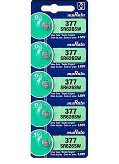 اشتري 5-Pieces Murata SR626SW / 377 Silver Oxide 1.55V (muRata) Japan Batteries في الامارات