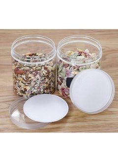 Buy Clear Pet Jar With Plastic Lid 150Ml 4X4 X 8 Cm Set Of 12  Pieces in UAE